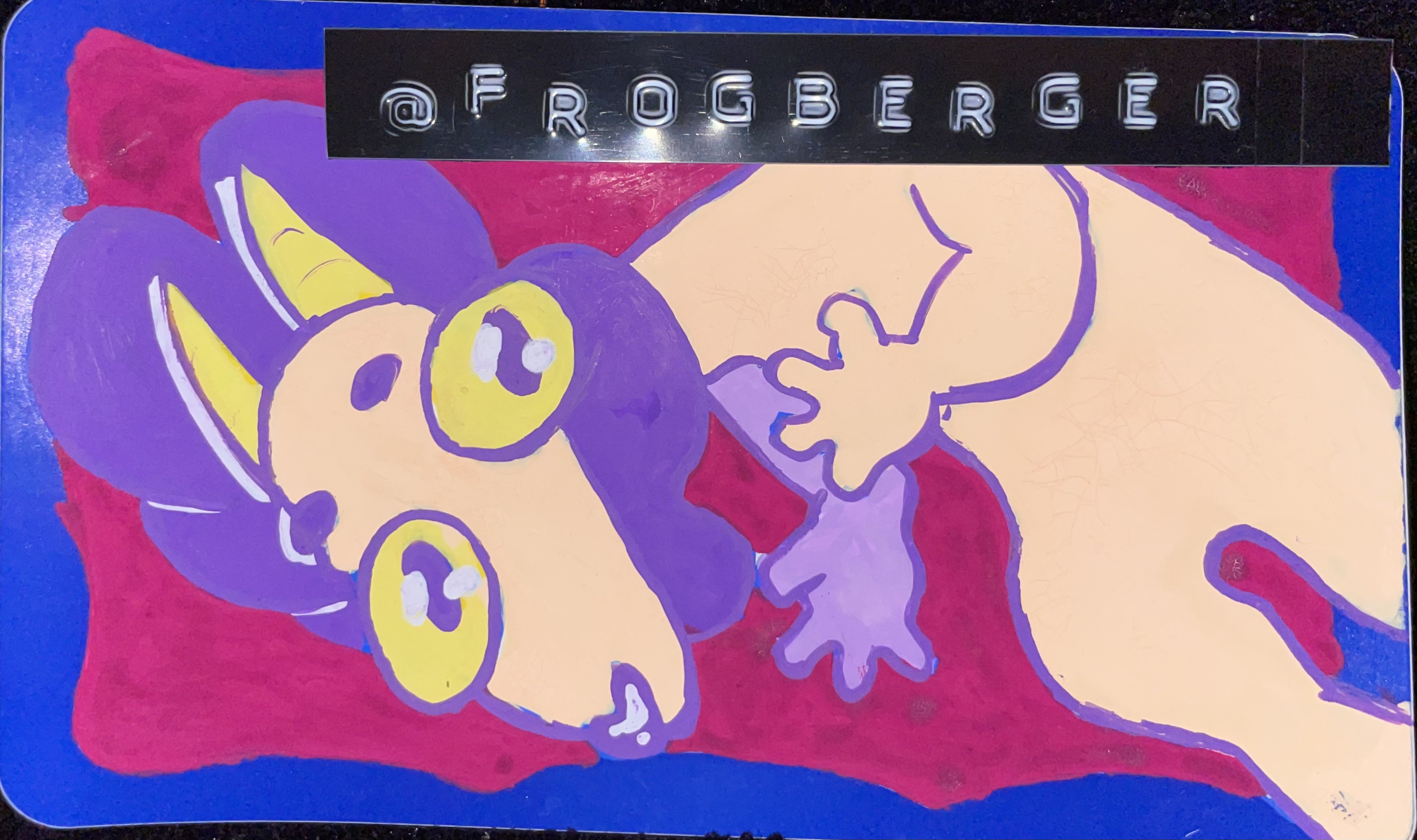 Sticker work by FROGBERGER